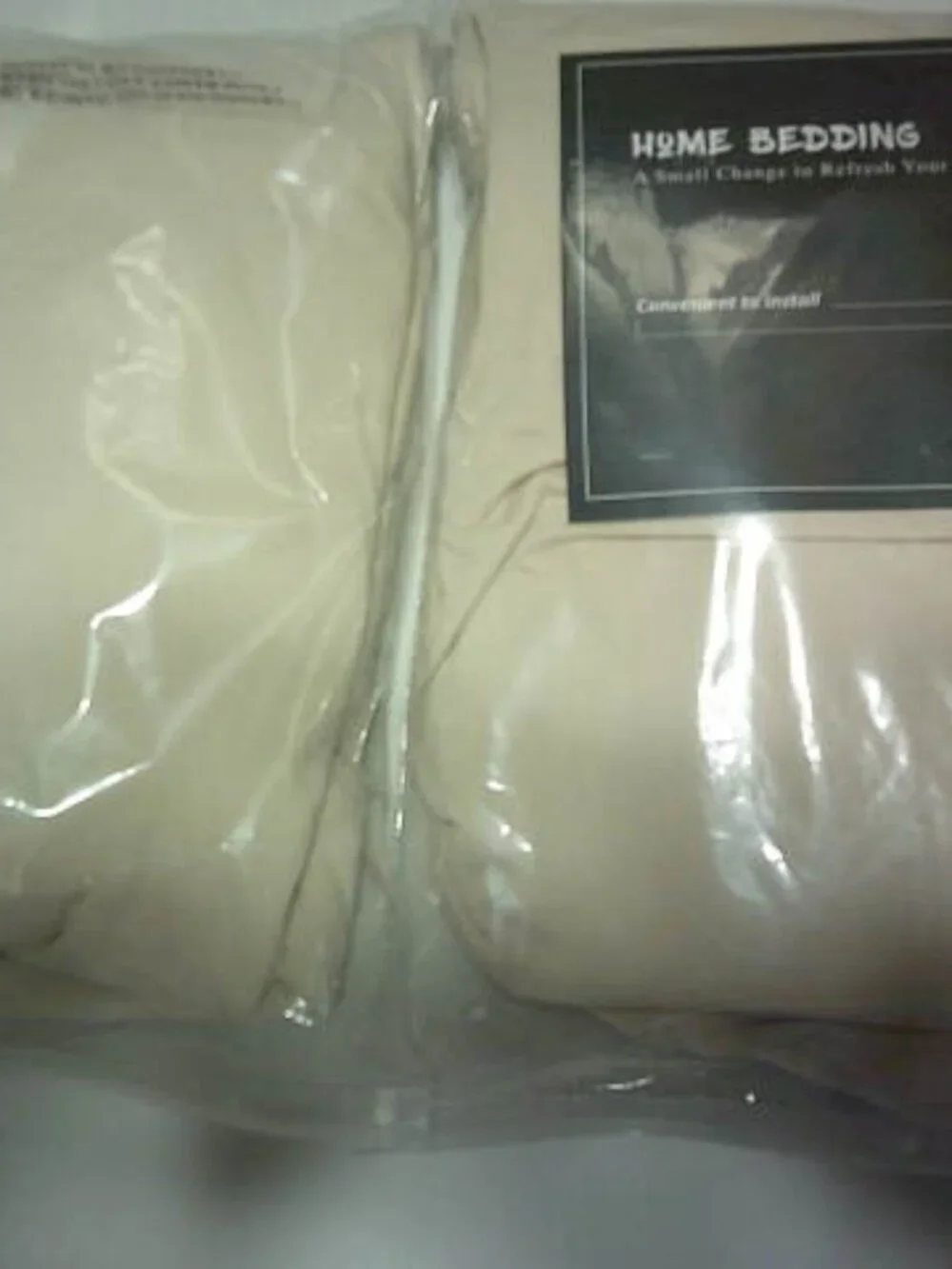 LOT 2 NEW HOME BEDDING BOX SPRING COVERS BEIGE CREAM COLOR 4 WAY STRETCH FULL SZ